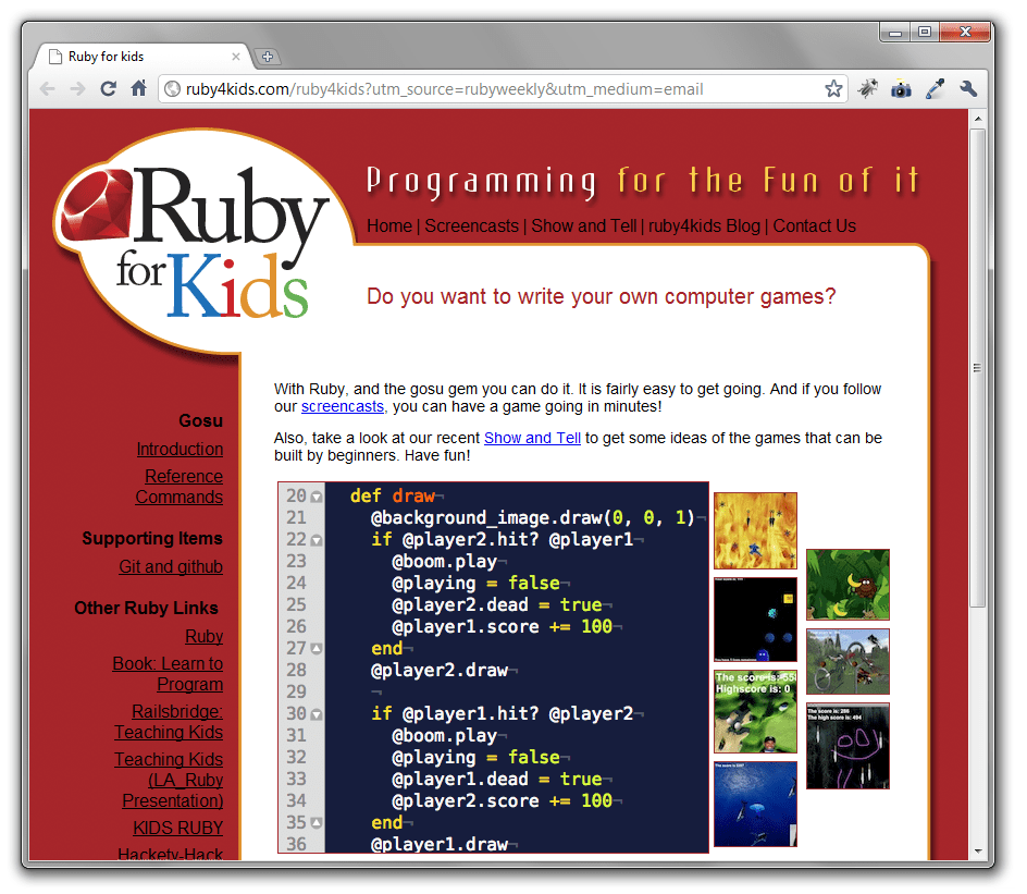 Ruby Programming For Kids (Or Yourself..) ChurchMag