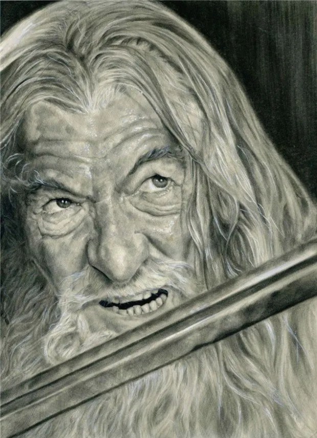 Gandalf Pencil Drawing ChurchMag
