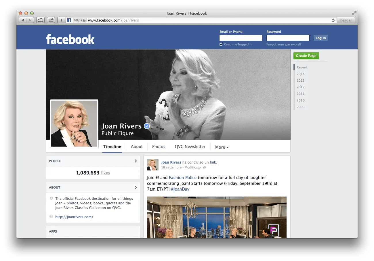 Joan Rivers Uses Facebook from the Dead? ChurchMag