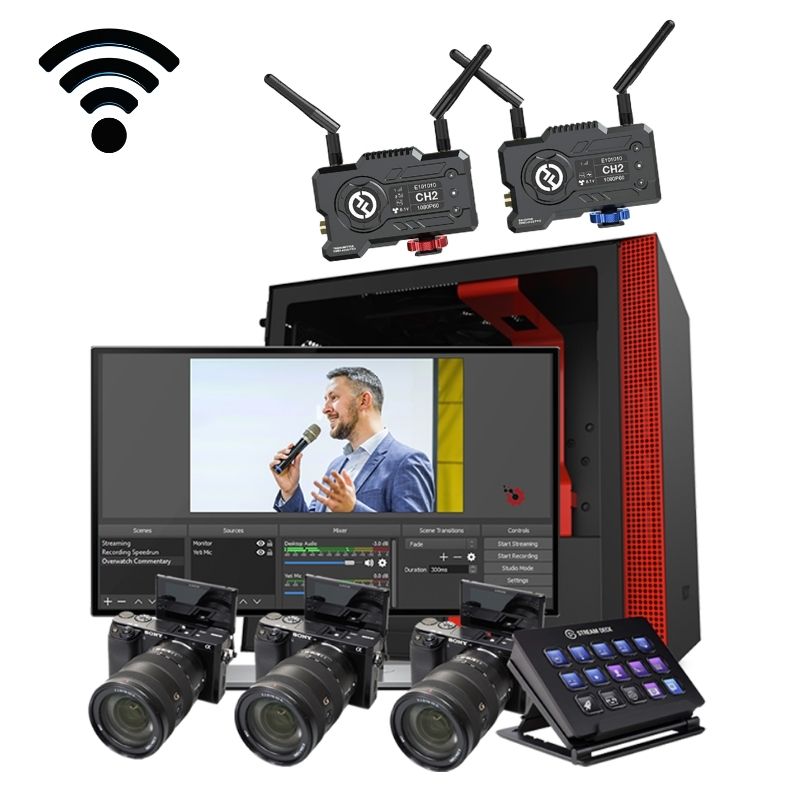 3Camera Live Streaming Kit Church Live Streaming Equipment Packages