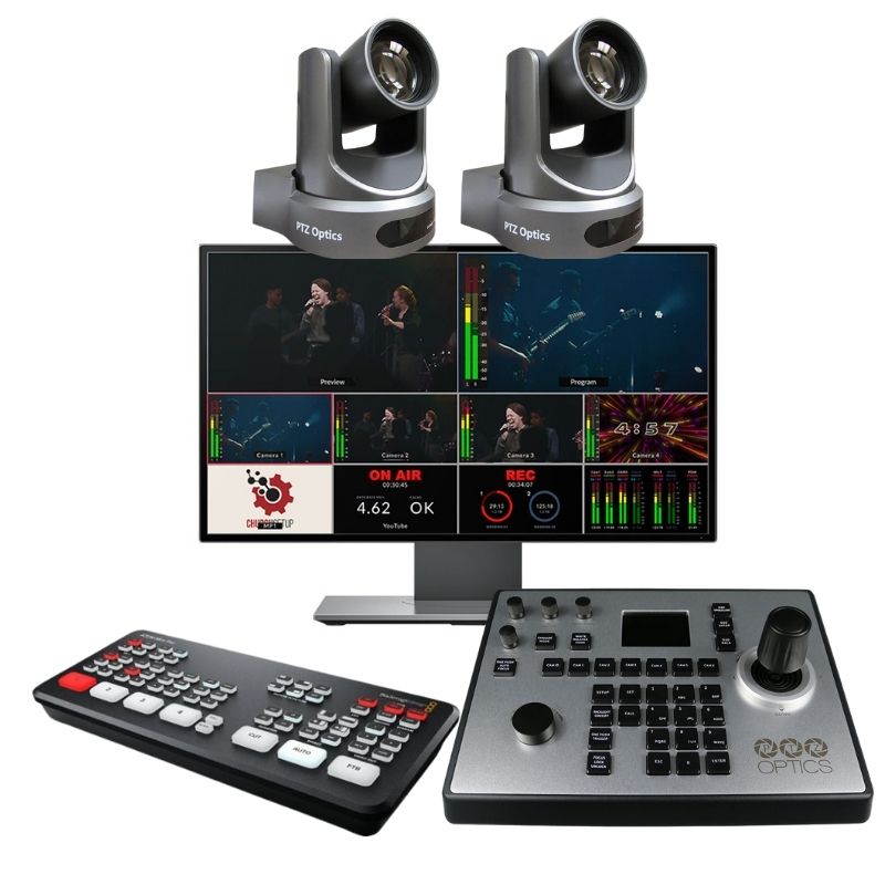 RGBlink Vue 20X PTZ 2Camera Streaming Kit Church Live Streaming