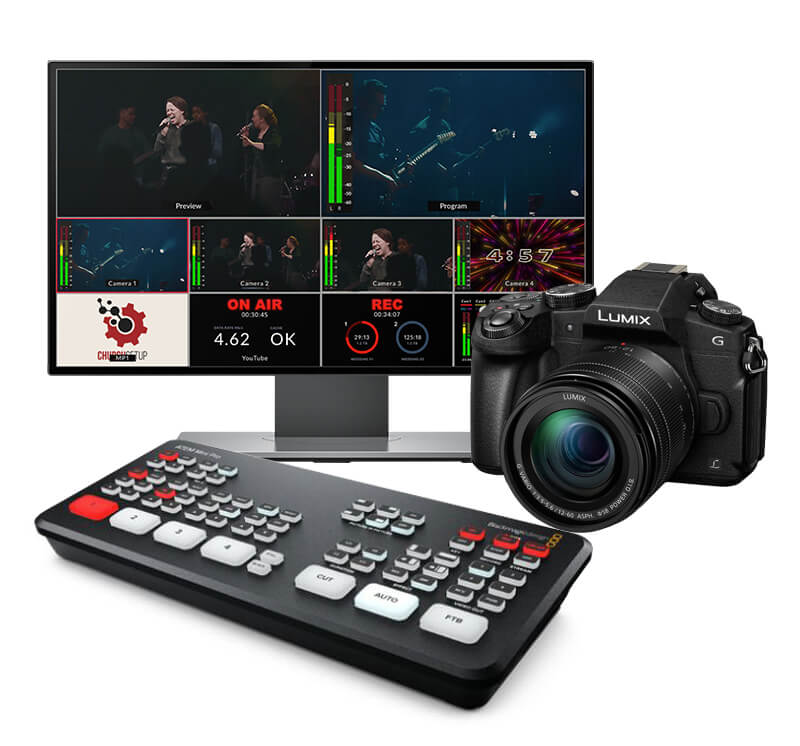ATEM Mini Pro Budget Live Streaming Kit Church Live Streaming
