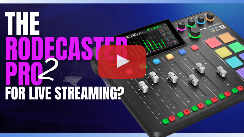 Using the Rodecaster Pro II as a Live Stream Audio Mixer Church Live