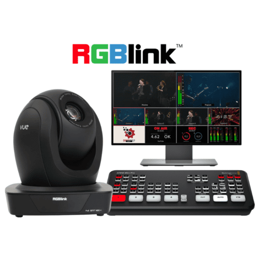 RGBlink Vue 20X PTZ 2Camera Streaming Kit Church Live Streaming
