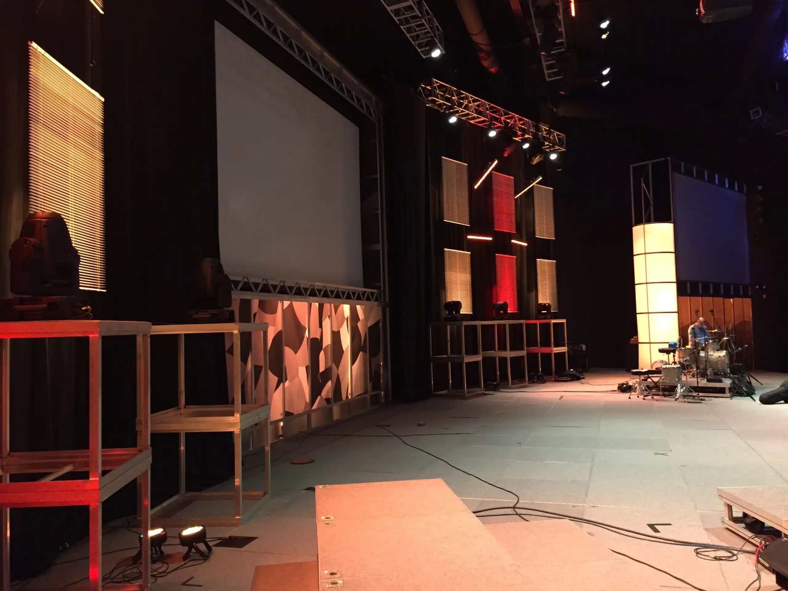 Window Blinded Church Stage Design Ideas Scenic sets and stage