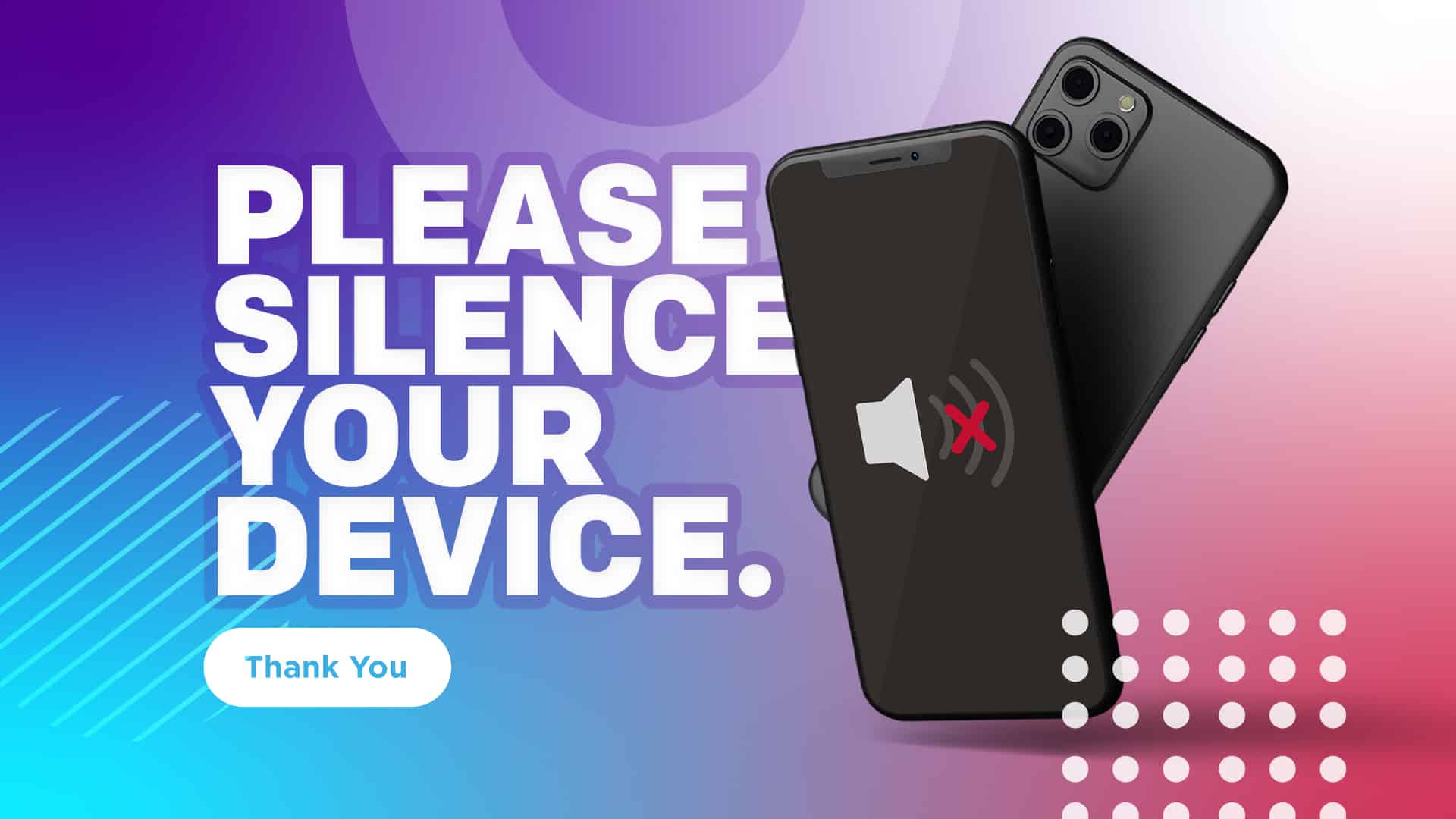 Silence your Devices Church Visuals