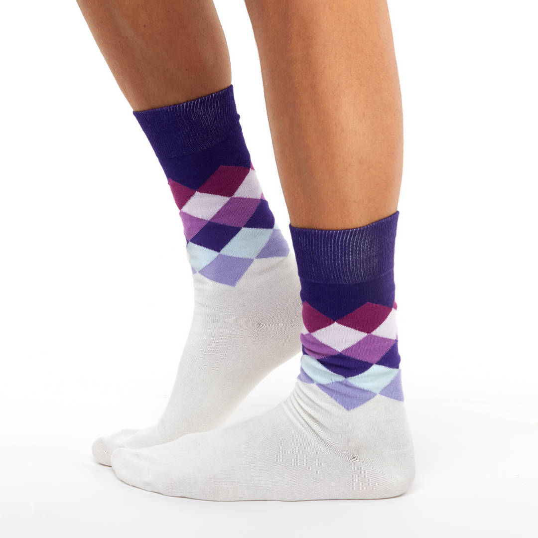 Violet rich long socks Chusette