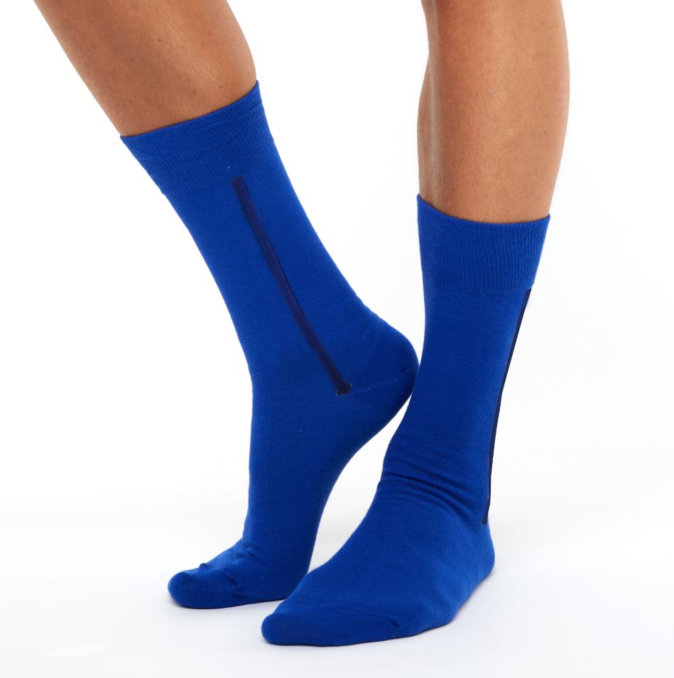 Men's warm blue socks Chusette