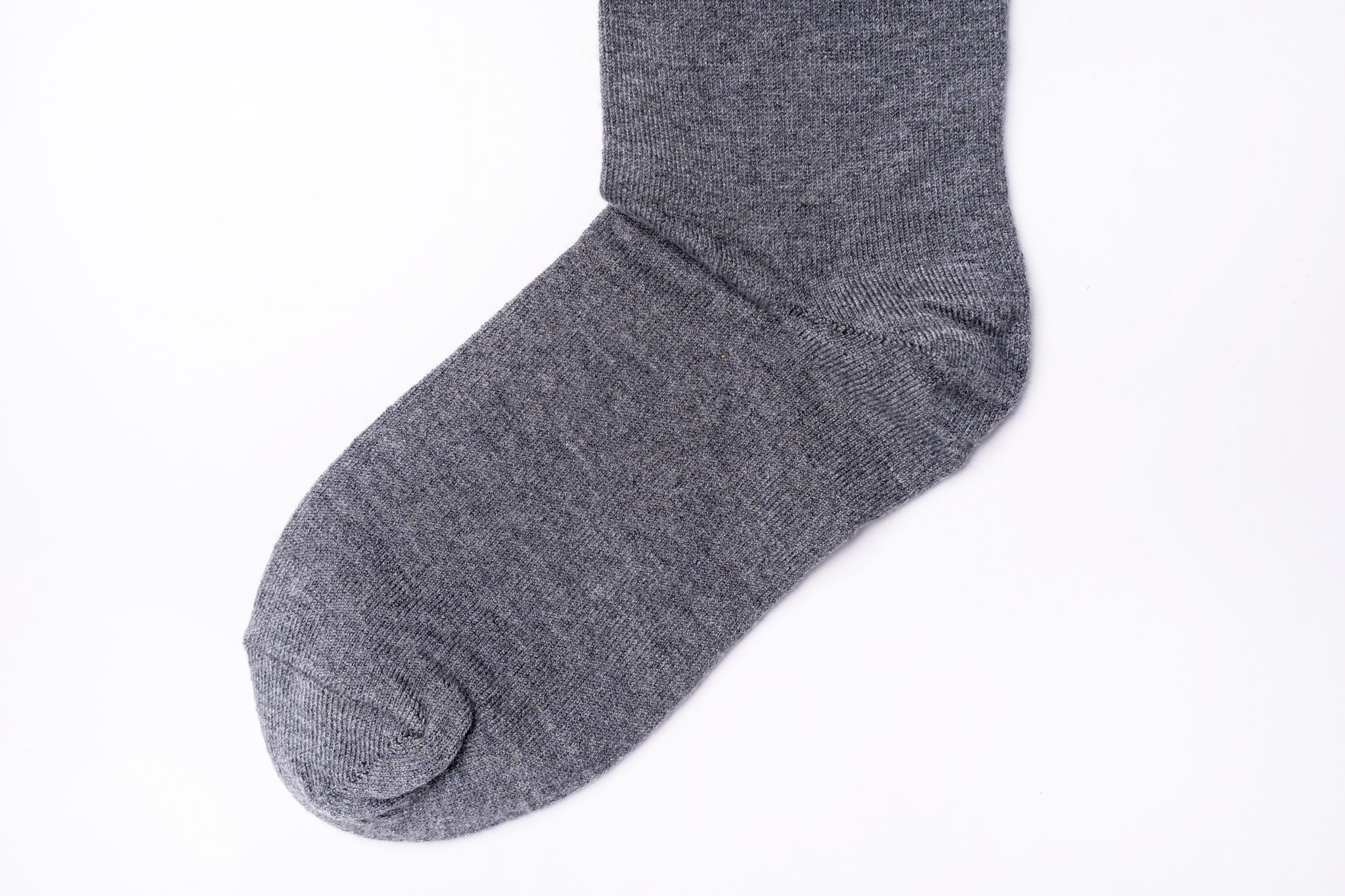 Knee High Cashmere Socks Pebble Grey Chusette