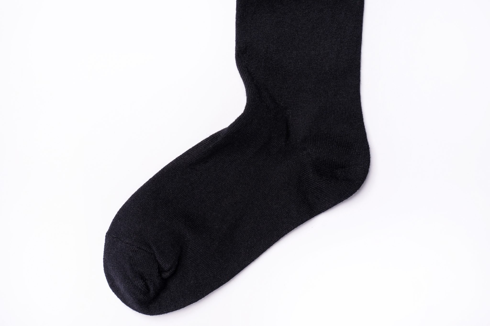 Knee High Cashmere Socks Black Chusette