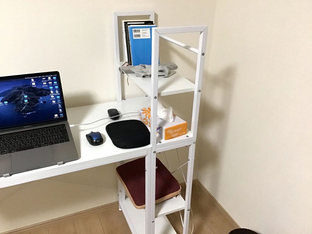 短期テレワーク用に購入した格安のパソコンデスクが意外にしっかりしてた プログラマーになった 「中卒」 男のブログ