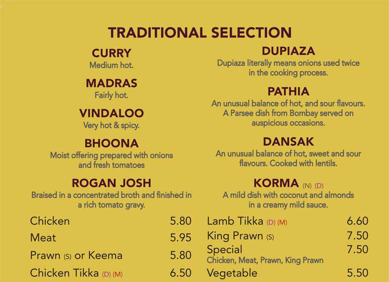 Takeaway Menu Chutney Express