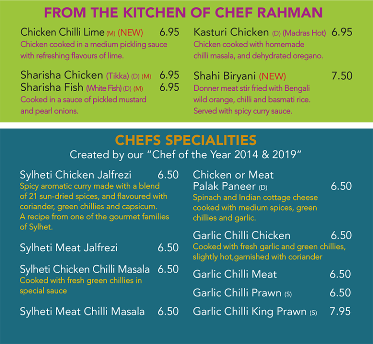 Takeaway Menu Chutney Express