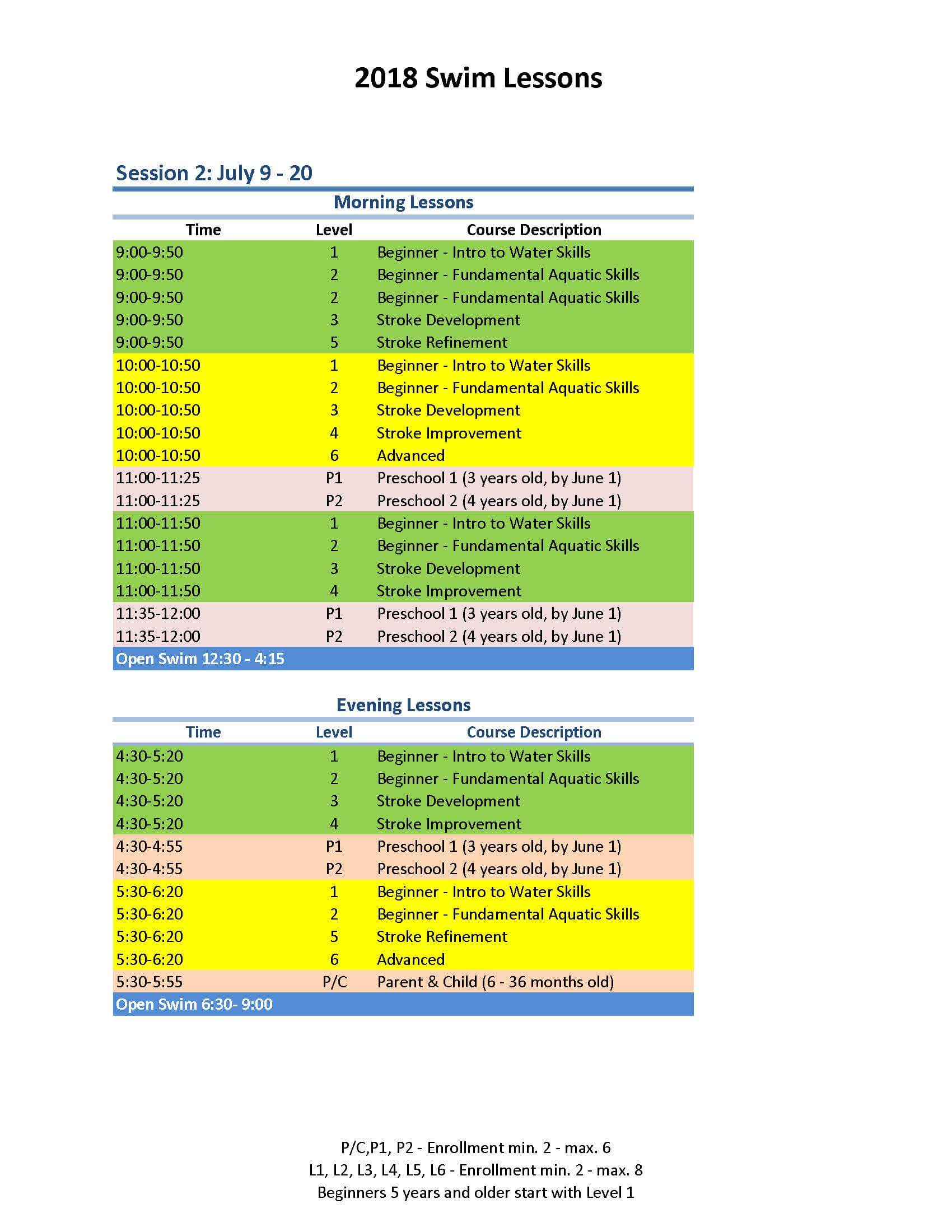 Online Registration for Swimming Lessons City of Foley, Minnesota