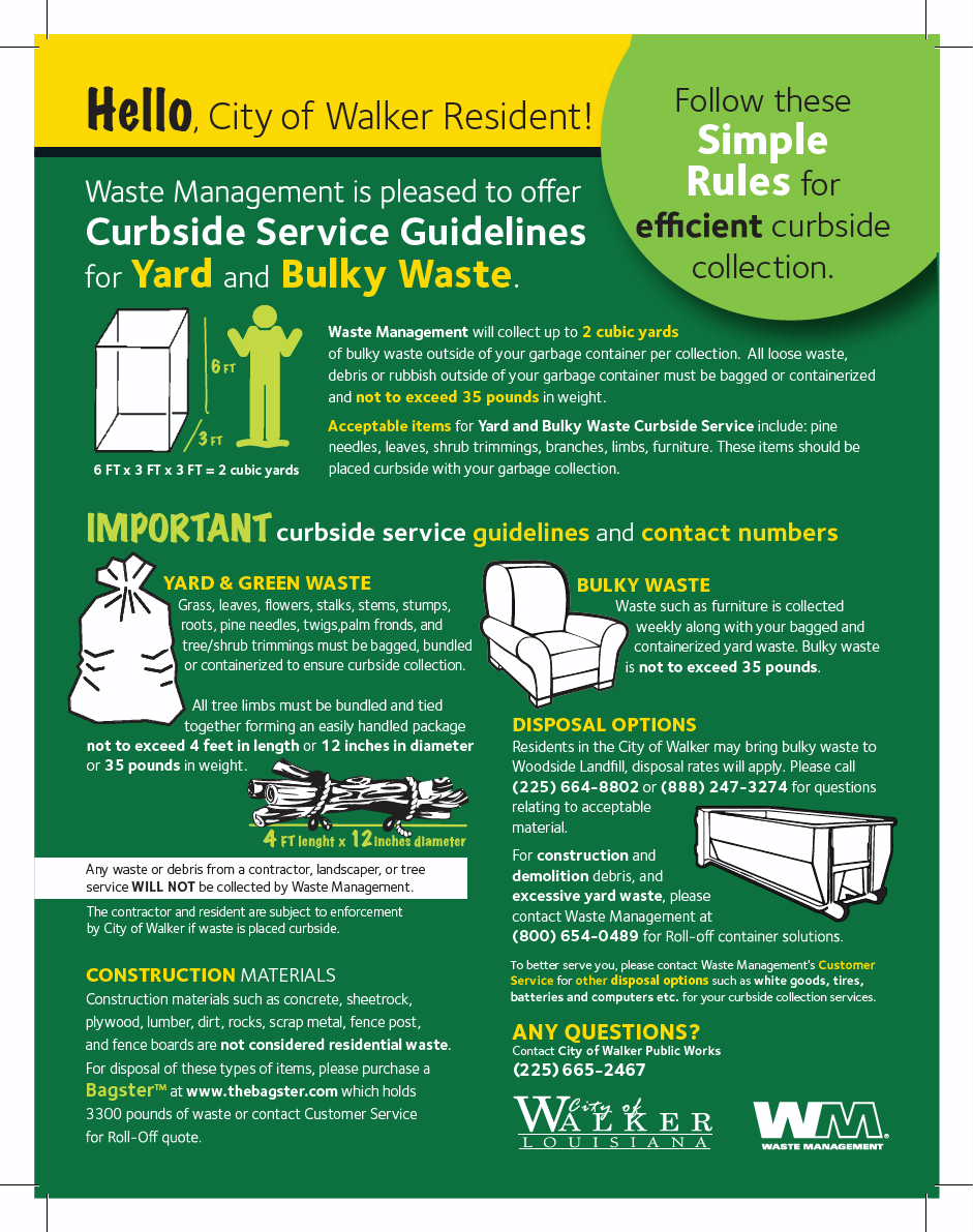 to Walker, Louisiana