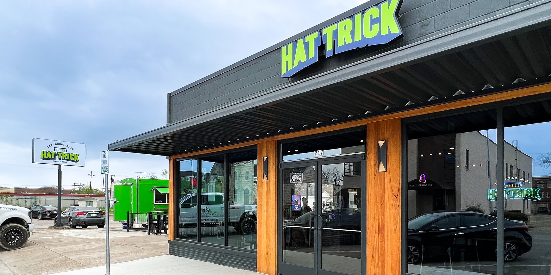 Hat Trick Sports Bar Logo Design And Brand Identity Ciaburri Brand