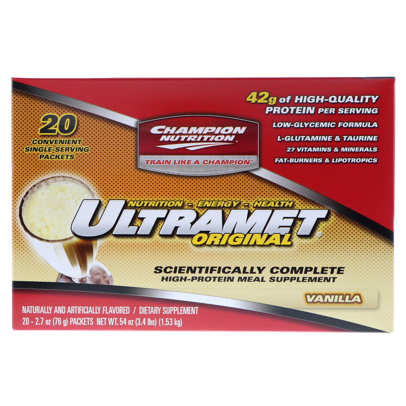 Comprar Champion Nutrition, Ultramet Original, Suplemento Para Refeição