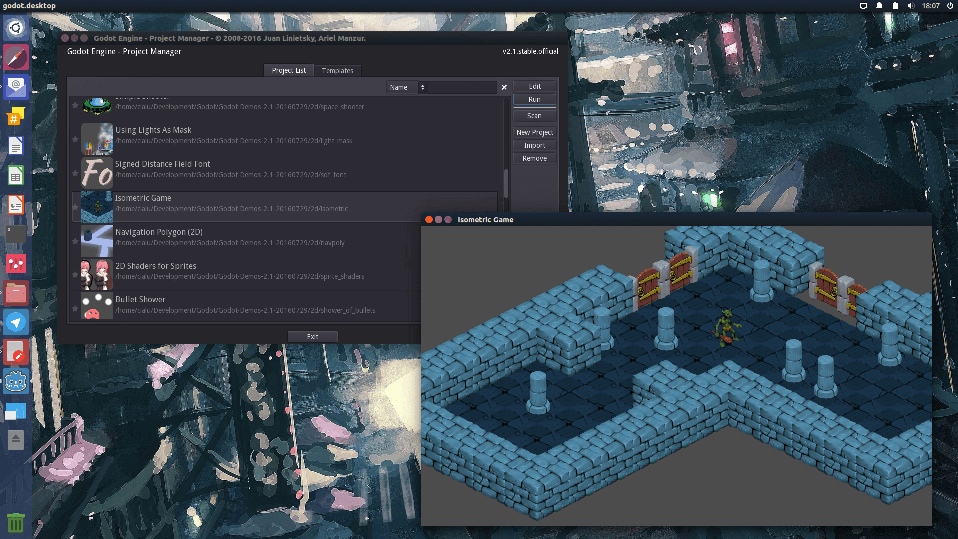Install Godot game engine on Fedora or Ubuntu