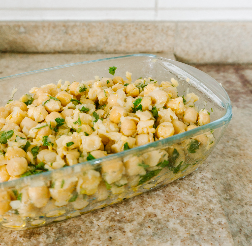 Receita de grão de bico com ervas simples e rápida