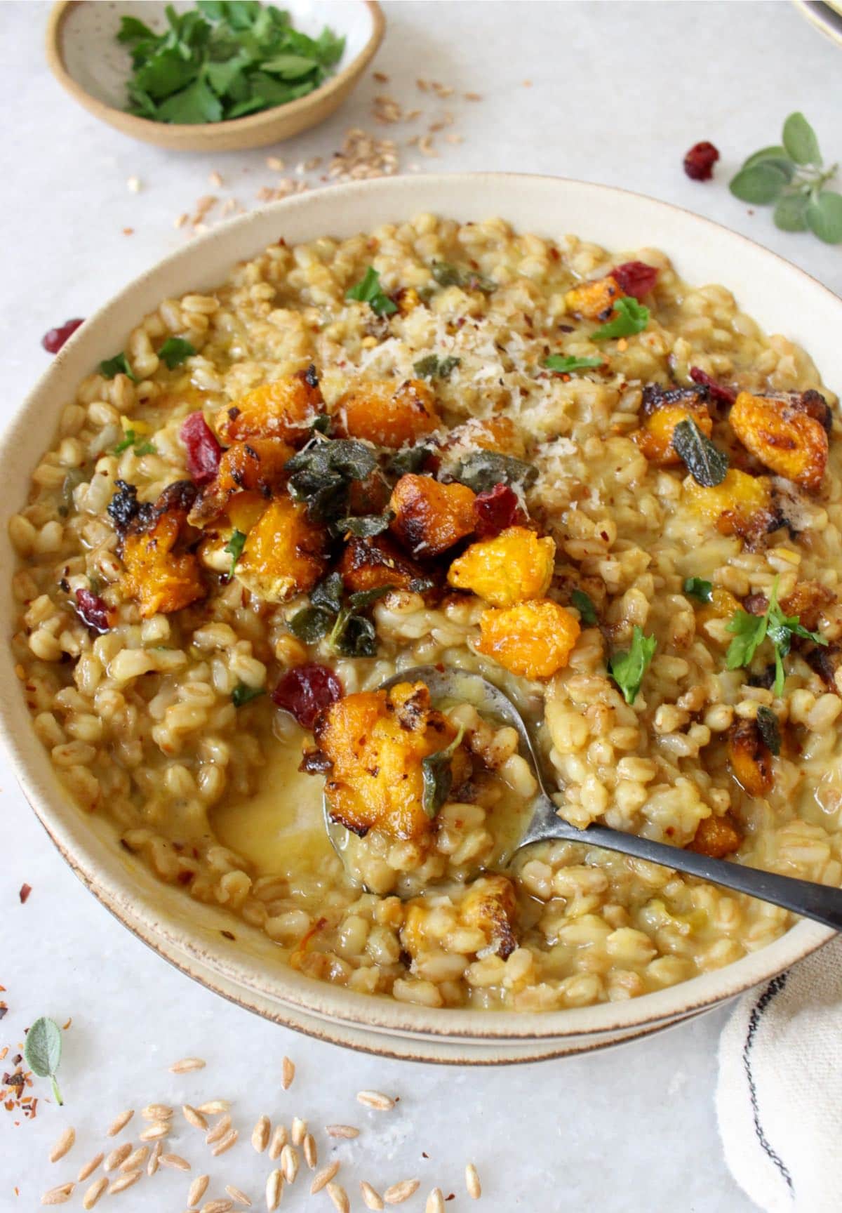 Farrotto Butternut Squash Farro Risotto • Ciao Florentina