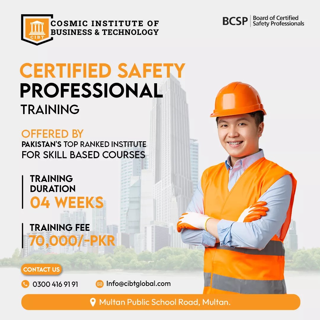 Best Associate Safety Professional (ASP) Training in Pakistan