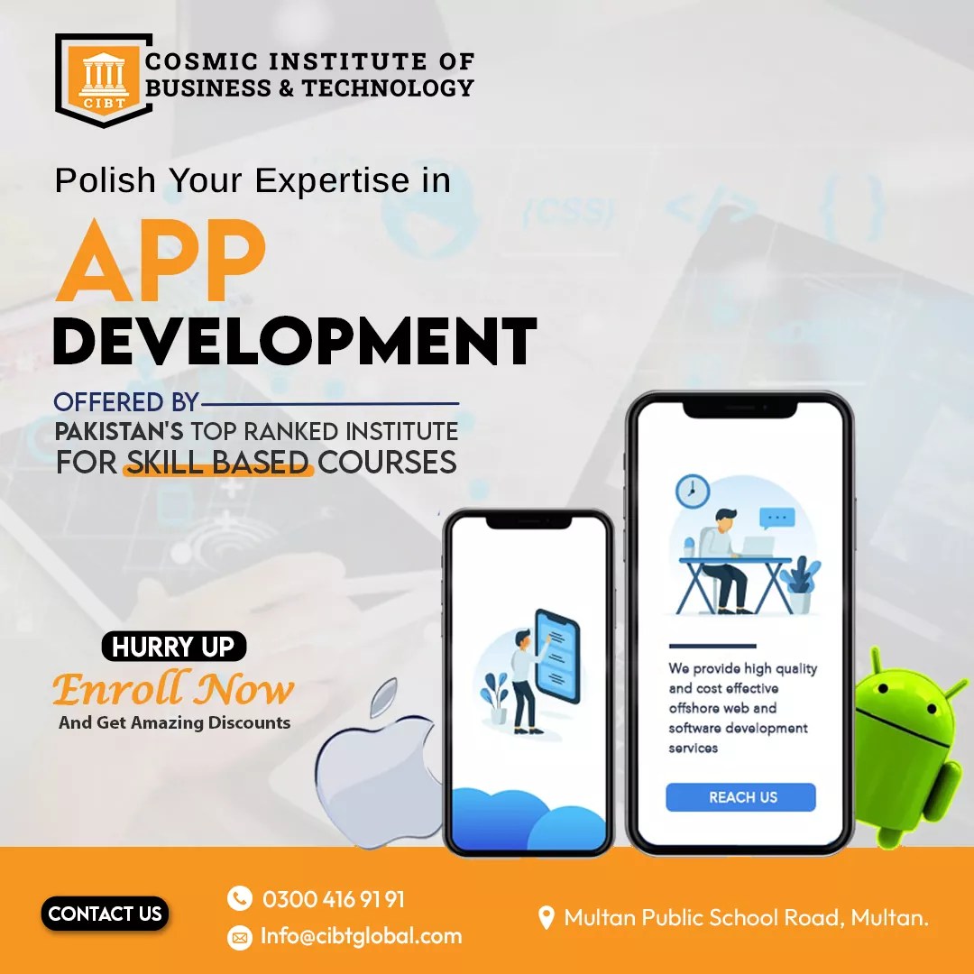 Best Institute For App Development Course in Pakistan
