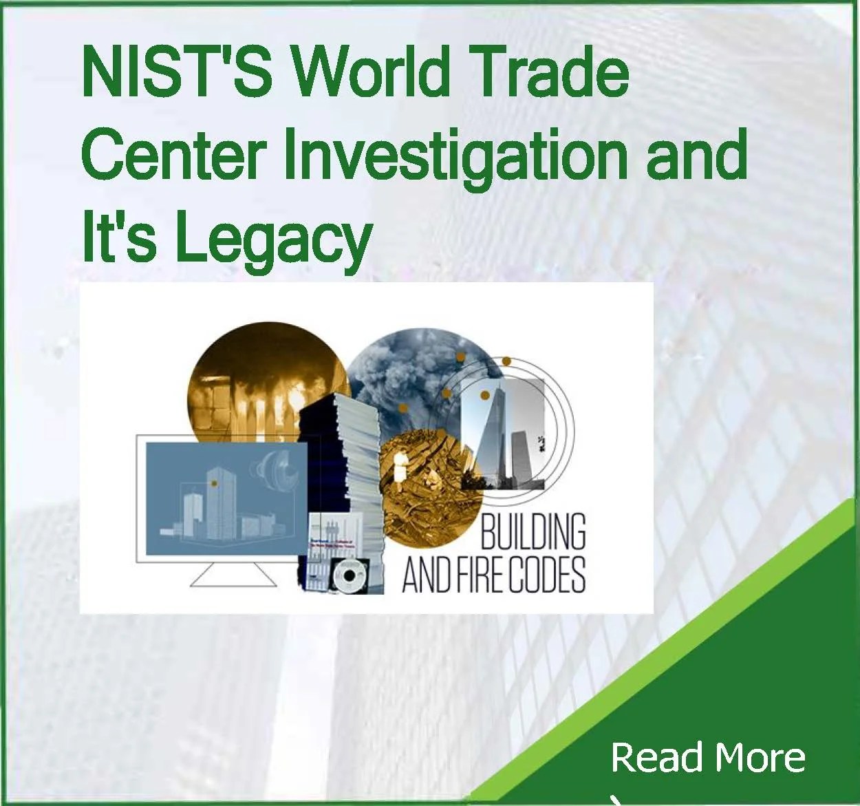 20 Years Later NIST’s World Trade Center Investigation and Its Legacy