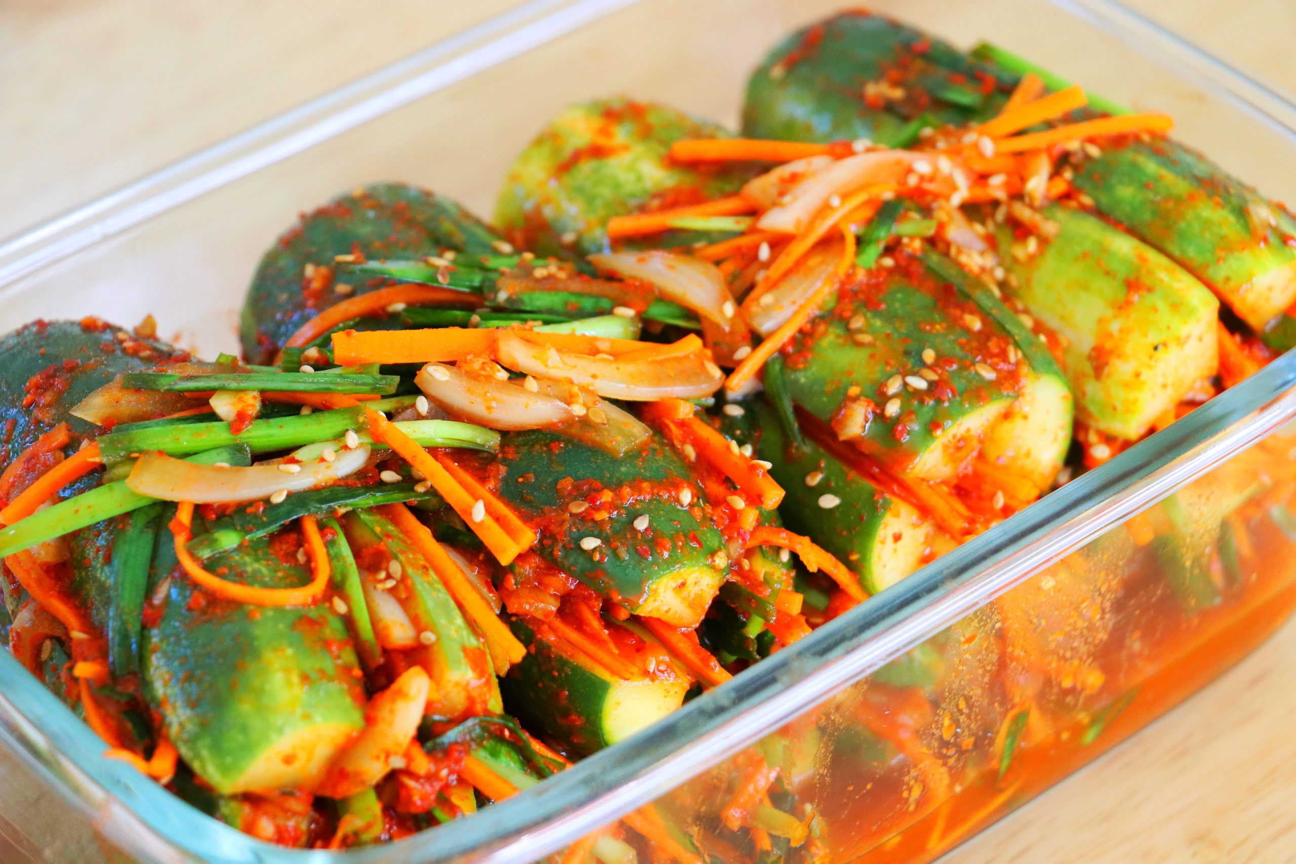 CiCi Li 勒 Korean Cucumber Kimchi Recipe (Oisobagi) 勒