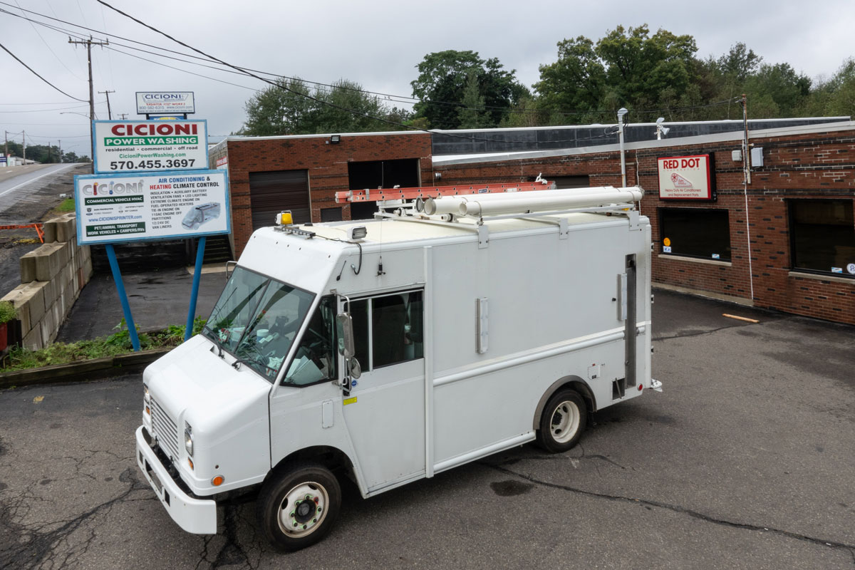 Box Truck rear cargo HVAC heating system installation Sprinter