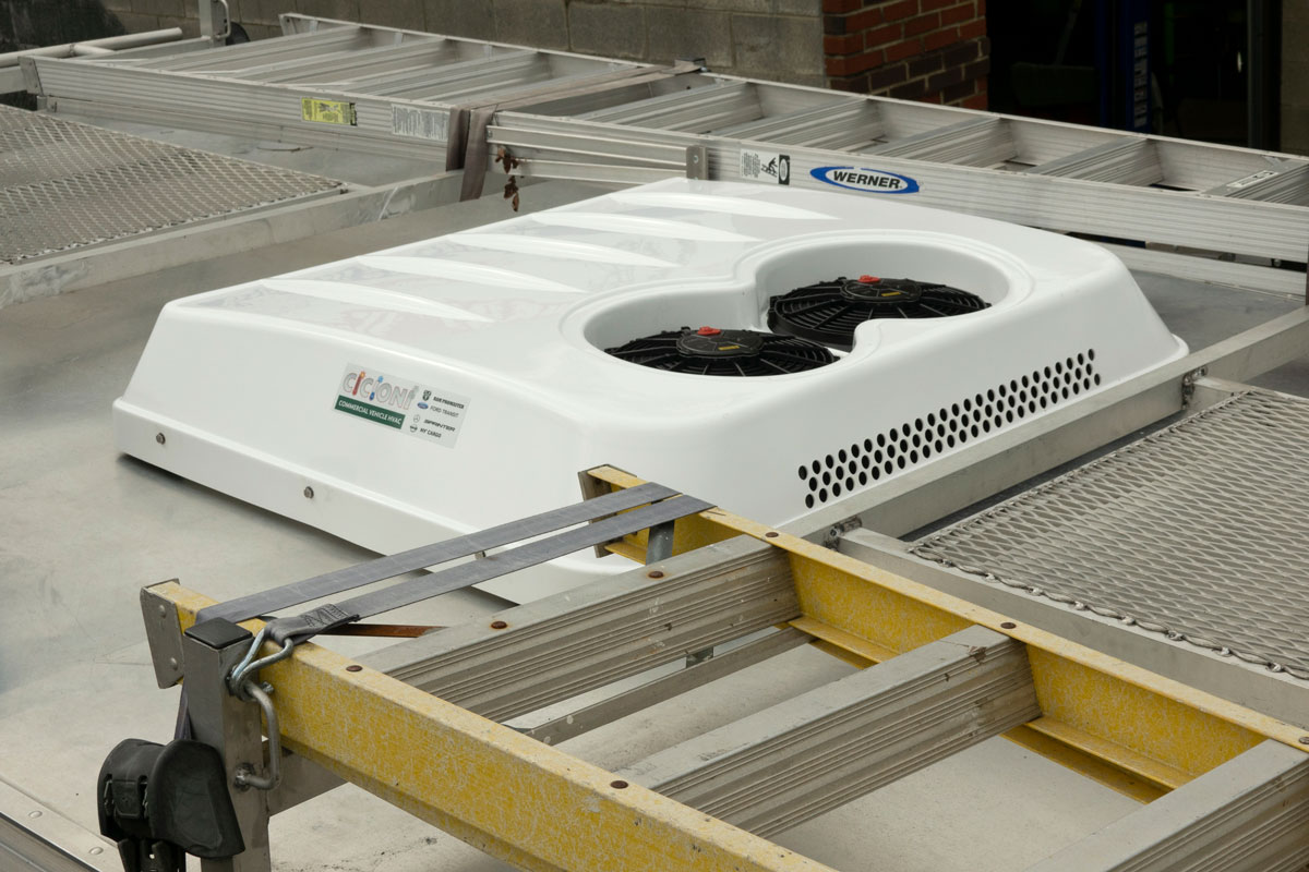 Box Truck rear cargo HVAC heating system installation Sprinter