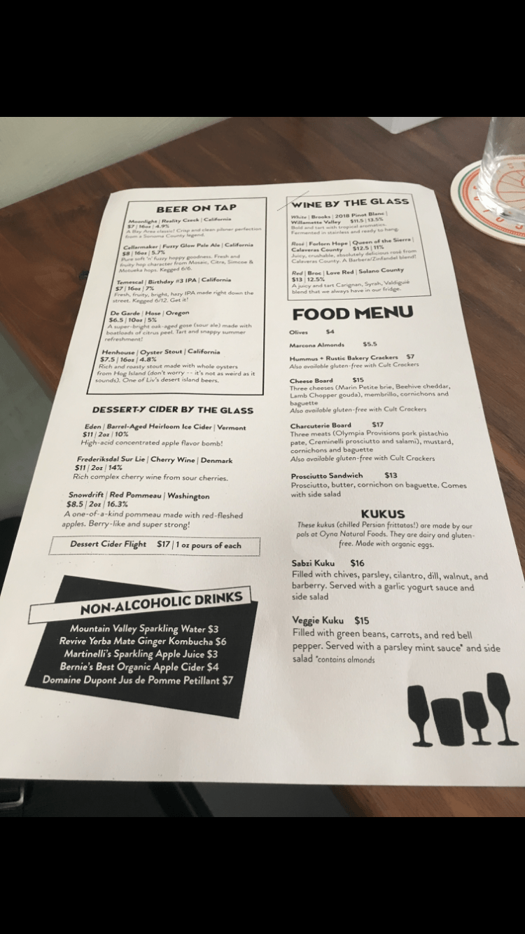 207 Redfield Cider Bar and Bottle Shop Oakland, CA Cider Chat