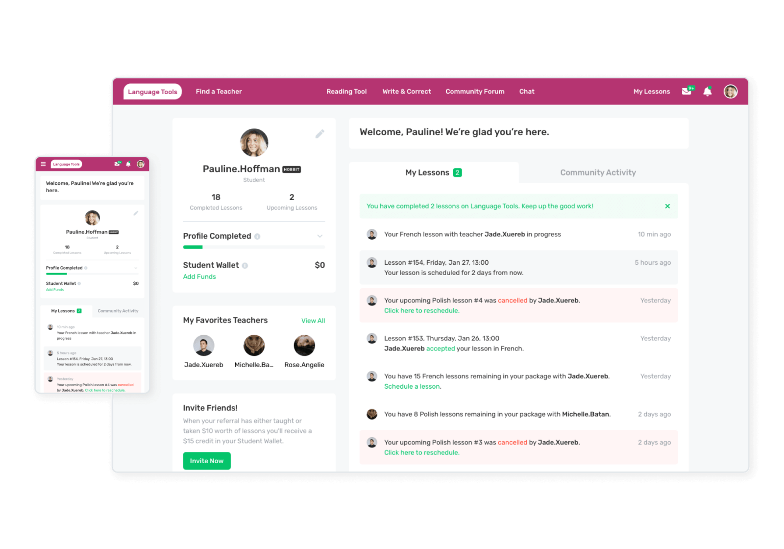 Language Learning Platform UX/UI Design by Cieden