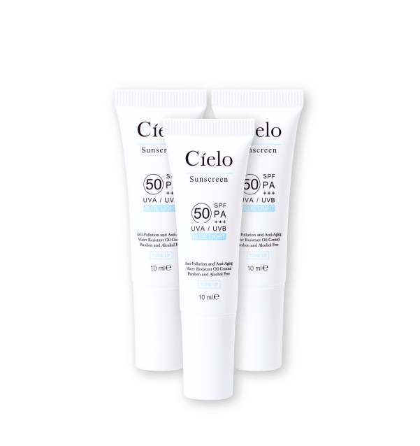 Cielo ครีมกันแดดสำหรับทาผิวหน้า Cielo Blue Light Sunscreen SPF50 PA+++ UVA/UVB