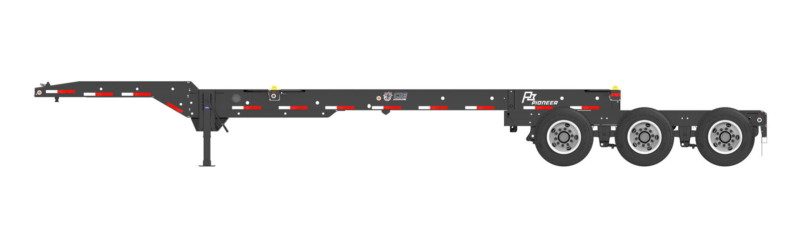 Pioneer 33' Tridem Slider Container Chassis CIE Manufacturing