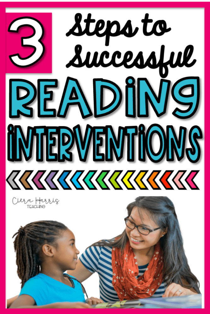 3 Steps for Successful Reading Interventions Ciera Harris Teaching