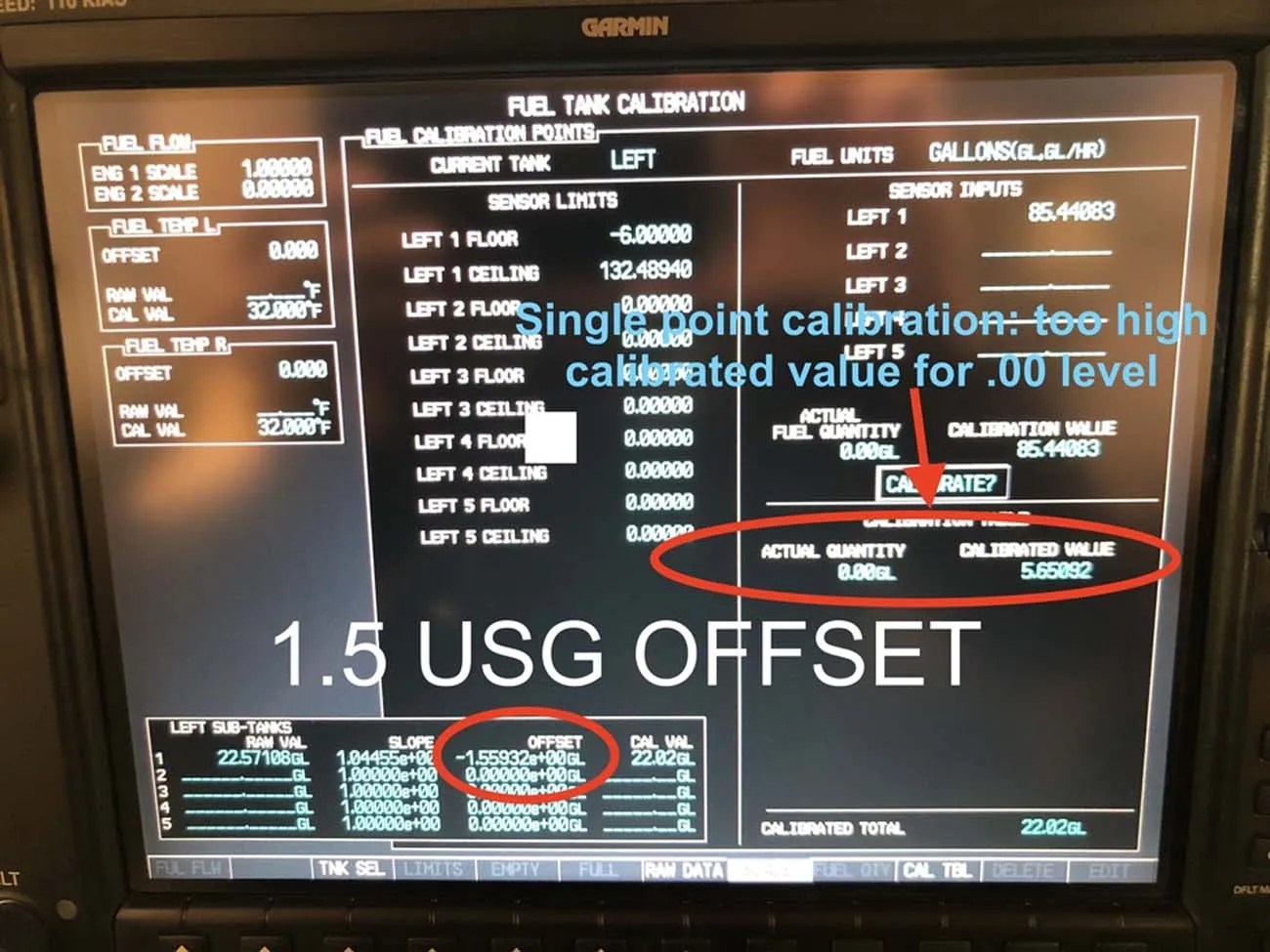CIES fuel senders on 182T G1000 rock steady fuel level CiES Inc.