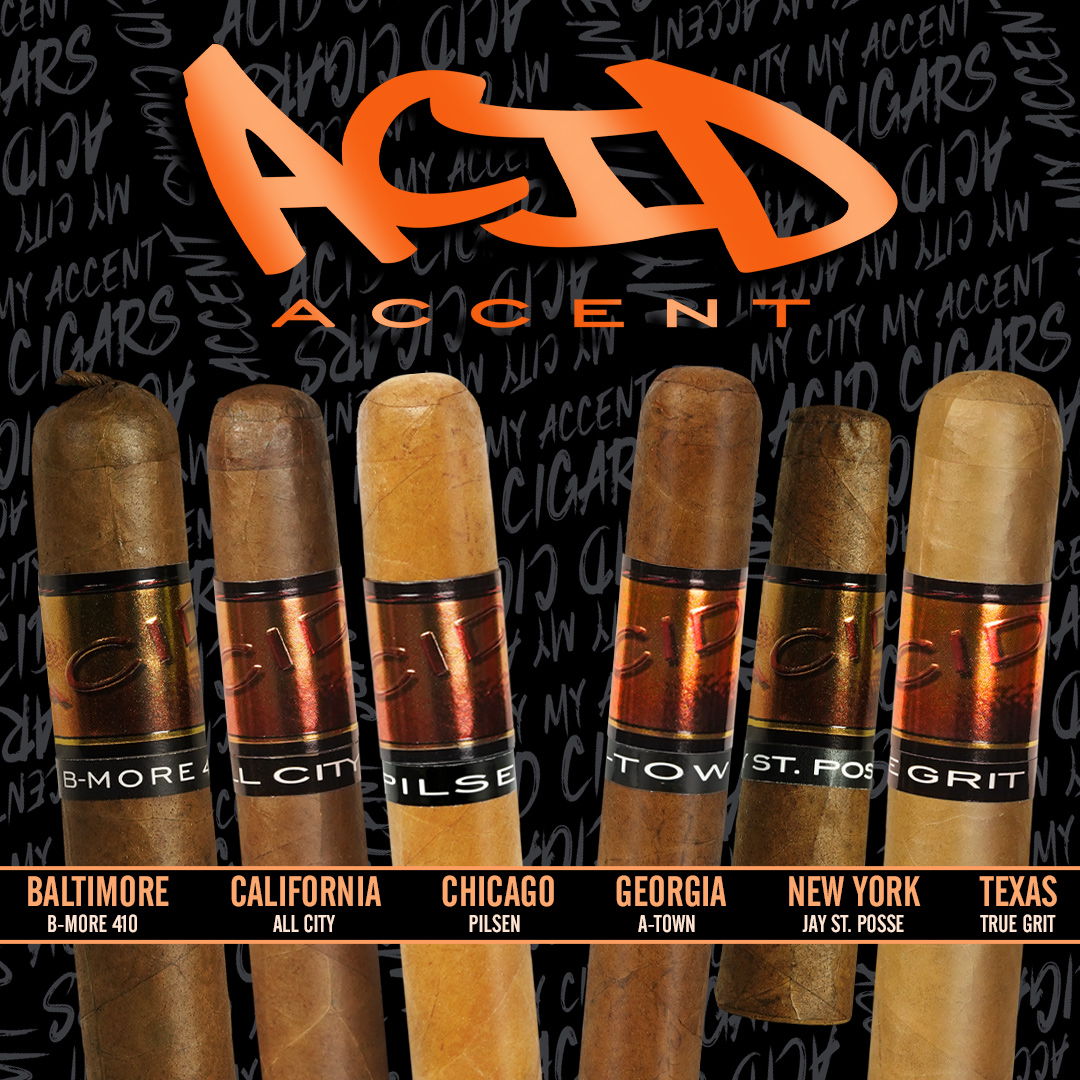 Cigar News Drew Estate Expands ACID Accent Line with Four Regional