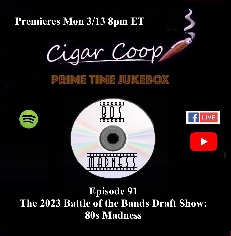 Announcement Prime Time Jukebox Episode 91 The 2023 Battle of the Bands Draft Show 80s