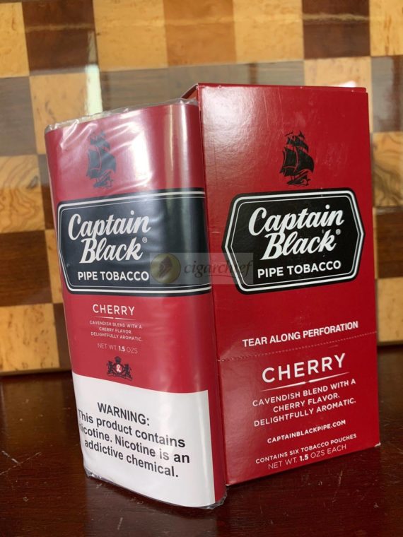 Captain Black Pipe Tobacco Cherry Blend Cigar Chief