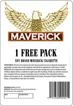 Maverick Cigarette Coupons | Free Pack Deals