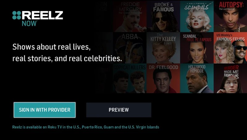 Reelz NOW Roku Channel Store Roku