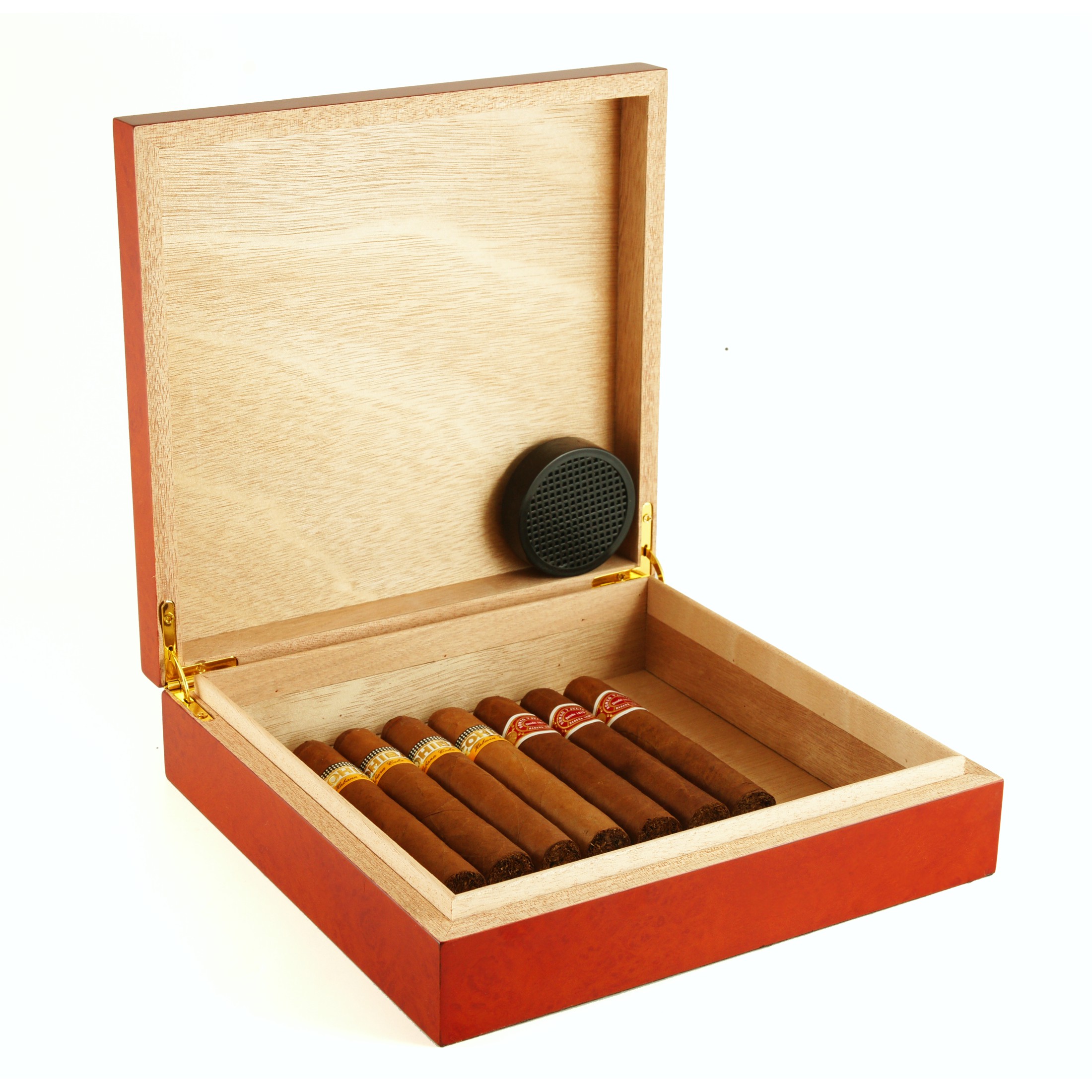 Small 20 Cigar Desktop / Travel Cigar Humidor Cigar Star Cigar