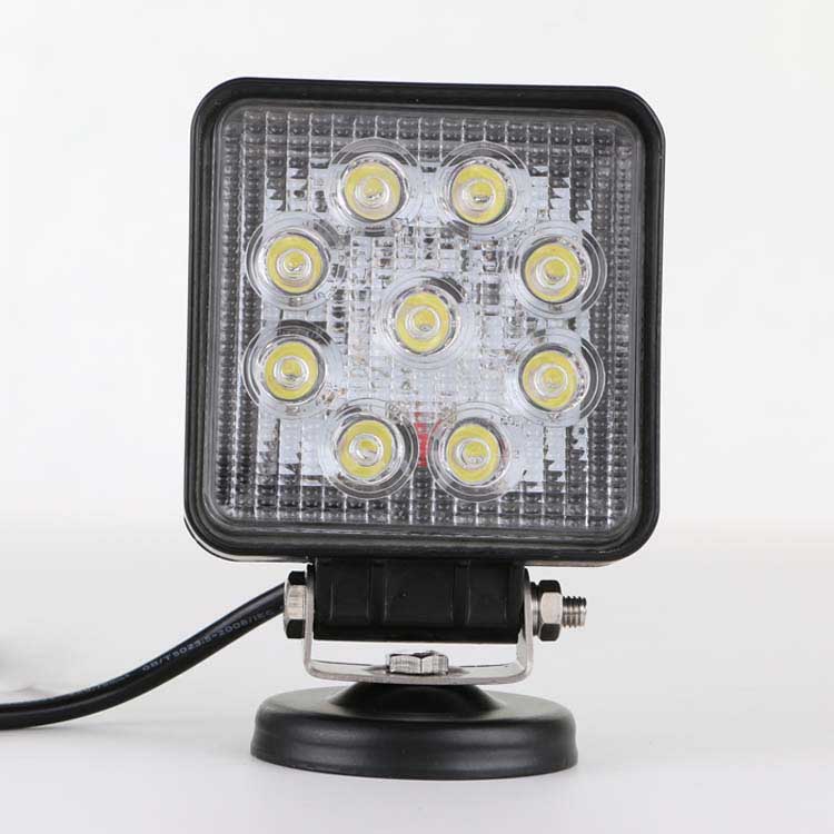 5in Square Heavy Duty Off Road 27W LED Work Light With Superbright