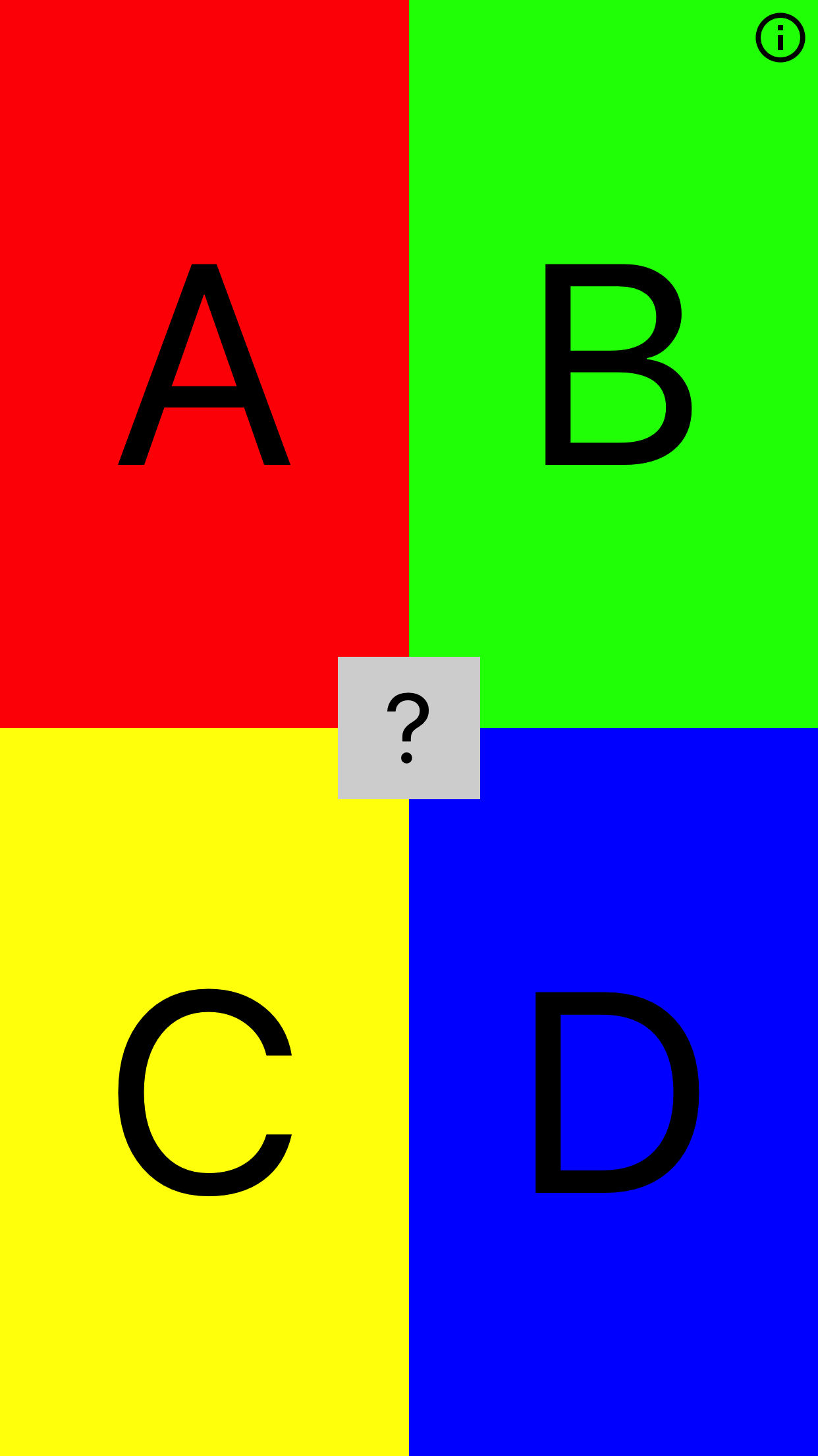 ABCD Cards Mobile App Information Credits Licensing and Feedback