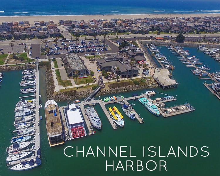 Channel Islands Harbor aerial view Channel Islands Kayak Center