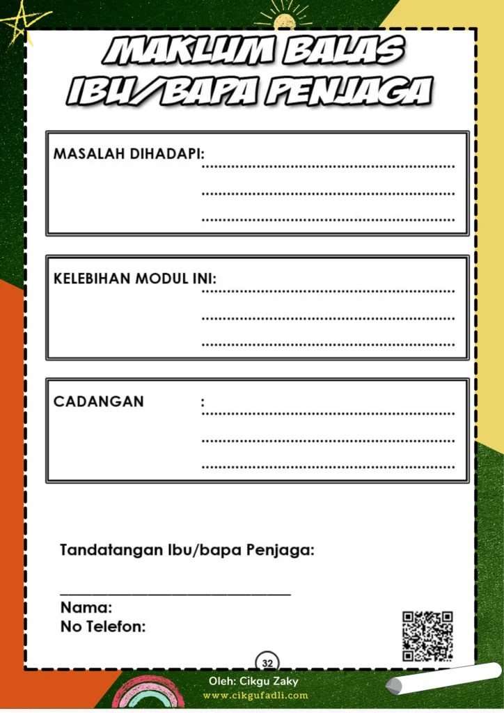 Modul Pembelajaran PDPR 1627 Mei 2021 Untuk Prasekolah oleh Cikgu Zaky