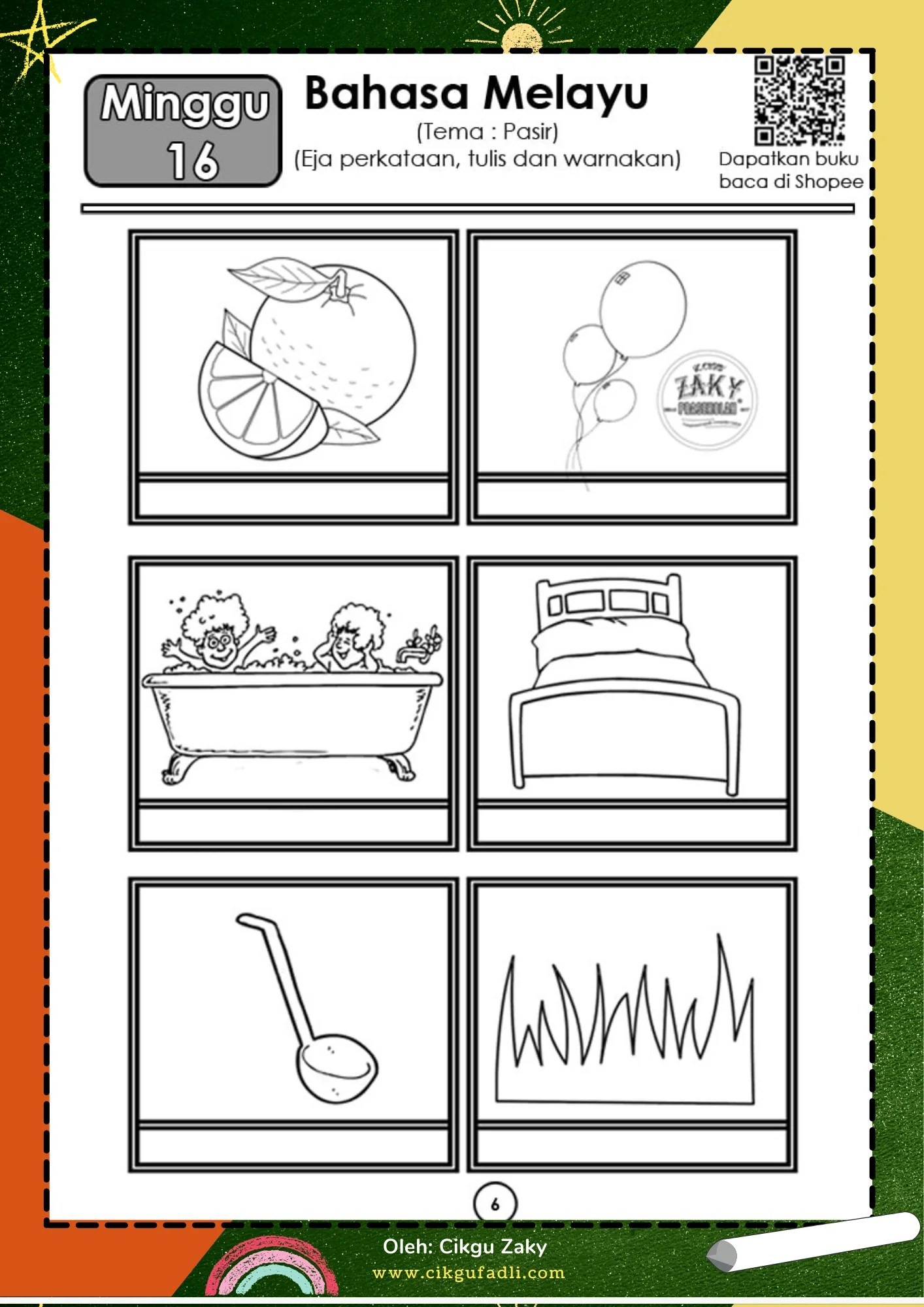 Modul Pembelajaran PDPR 1627 Mei 2021 Untuk Prasekolah oleh Cikgu Zaky