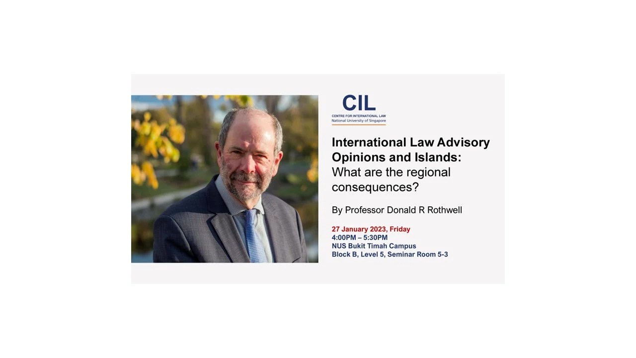 International Law Advisory Opinions and Islands What are the regional