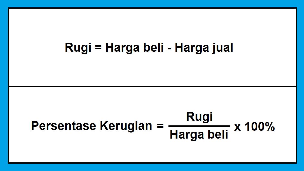 Cara Menghitung Rugi Dan Persentase Kerugian Cilacap Klik