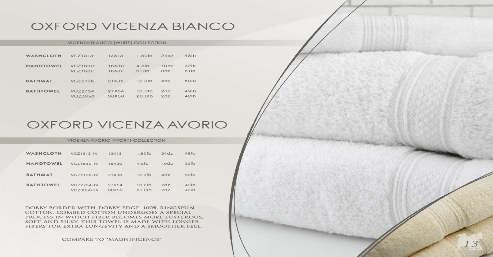Oxford Vicenza Towels CIL